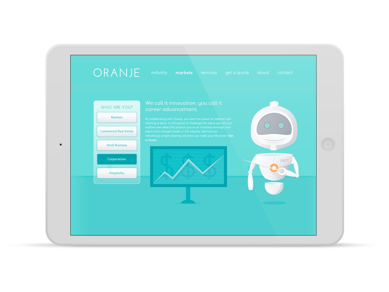 Oranje Website Design