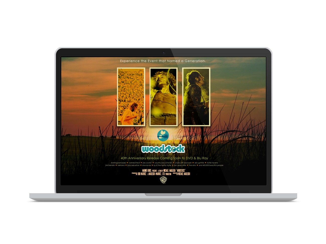 Woodstock 40th Anniversary Website Design